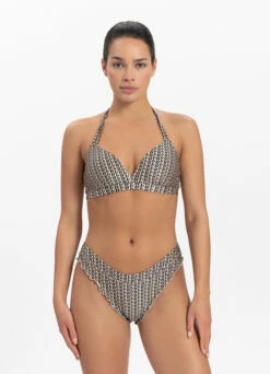 BEACHLIFE Monogram Halter Bikinitop