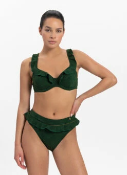 BEACHLIFE Green Embroidery Support Bikinitop