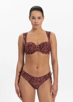 BEACHLIFE Zebra Bandeau Bikinitop