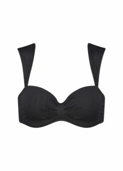 BEACHLIFE Black Swirl Bandeau Bikinitop -Beachlife Verkoopwinkel 118 969 front