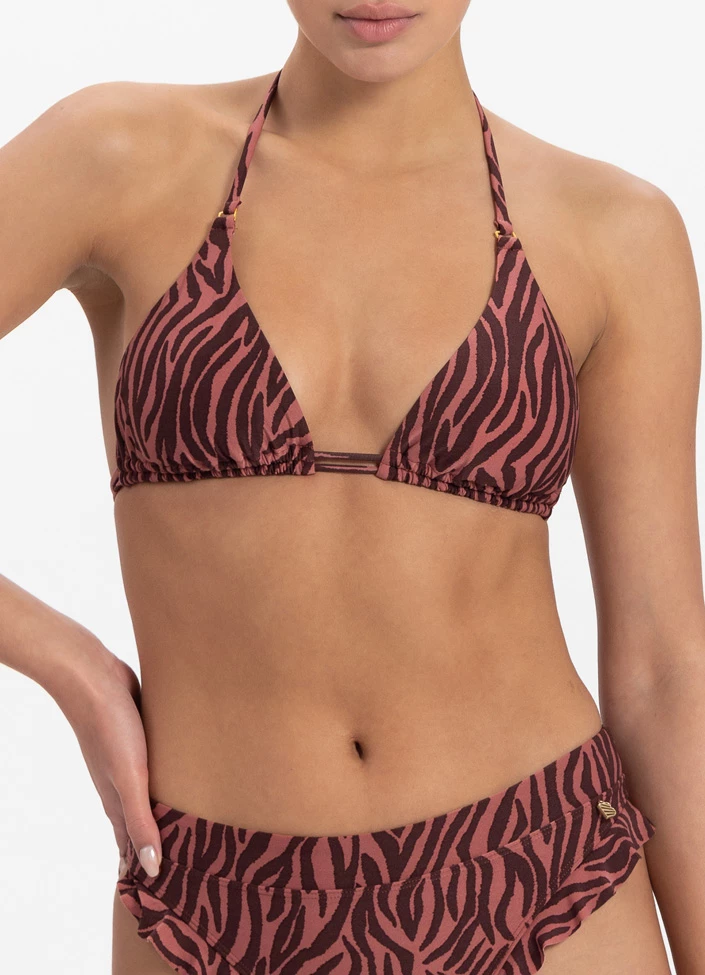 BEACHLIFE Zebra Triangel Bikinitop 2 BEACHLIFE Zebra Triangel Bikinitop - Afbeelding 2