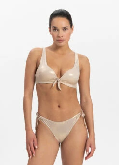 BEACHLIFE Gold Champagne Push-up Bikinitop
