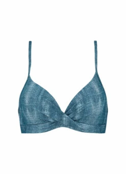 BEACHLIFE Denim Twist Bikinitop