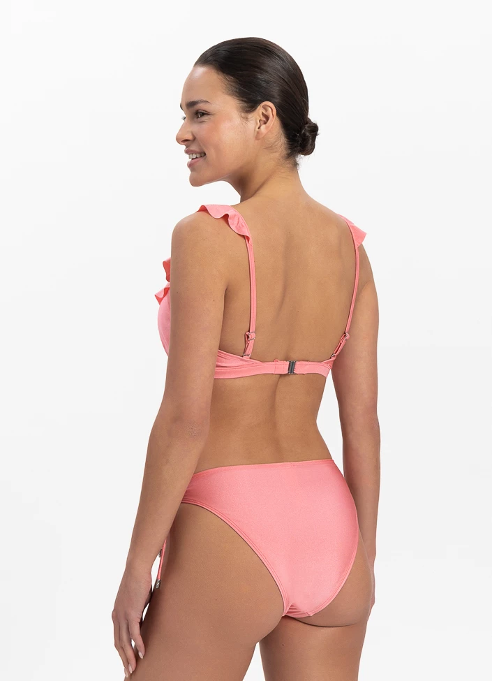 BEACHLIFE Pink Shine Ruffle Bikinitop 3 BEACHLIFE Pink Shine Ruffle Bikinitop - Afbeelding 3