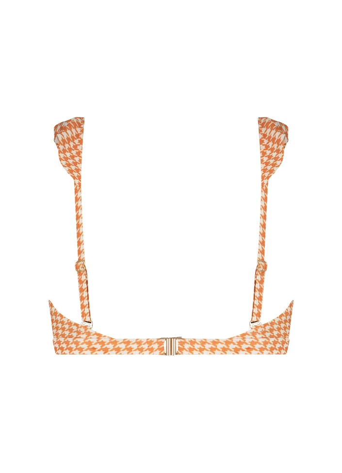 BEACHLIFE Pied De Poule Ruffle Bikinitop 5 BEACHLIFE Pied De Poule Ruffle Bikinitop - Afbeelding 5