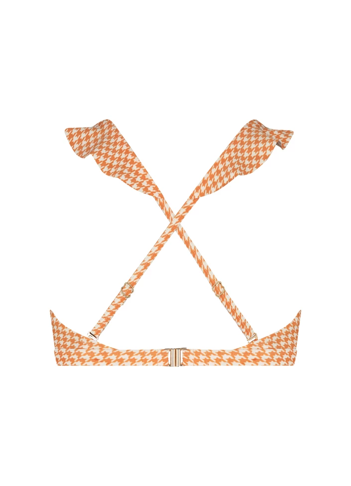 BEACHLIFE Pied De Poule Ruffle Bikinitop 6 BEACHLIFE Pied De Poule Ruffle Bikinitop - Afbeelding 6