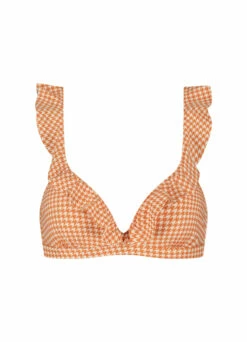 BEACHLIFE Pied De Poule Ruffle Bikinitop 10 BEACHLIFE Pied De Poule Ruffle Bikinitop -Beachlife Verkoopwinkel 125 176 front