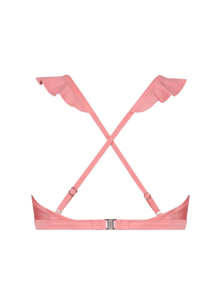 BEACHLIFE Pink Shine Ruffle Bikinitop 6 BEACHLIFE Pink Shine Ruffle Bikinitop - Afbeelding 6