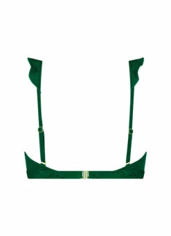 BEACHLIFE Green Embroidery Ruffle Bikinitop -Beachlife Verkoopwinkel 125 717 back