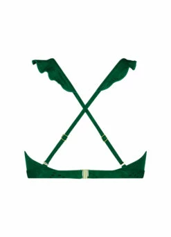 BEACHLIFE Green Embroidery Ruffle Bikinitop -Beachlife Verkoopwinkel 125 717 back2