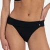 BEACHLIFE Black Swirl Omslag Bikinibroekje
