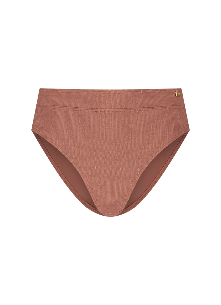 BEACHLIFE Rouge Shimmer High-waist Bikinibroekje 3 BEACHLIFE Rouge Shimmer High-waist Bikinibroekje - Afbeelding 3
