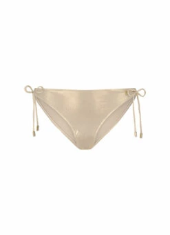 BEACHLIFE Gold Champagne Strik Bikinibroekje -Beachlife Verkoopwinkel 217 174 front