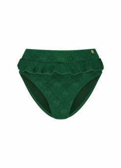 BEACHLIFE Green Embroidery High-waist Bikinibroekje -Beachlife Verkoopwinkel 218 717 front