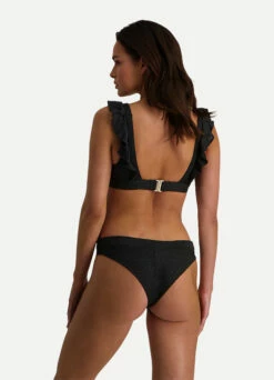 BEACHLIFE Black Embroidery Ruches Bikinitop -Beachlife Verkoopwinkel 265127 966 265211 966 back