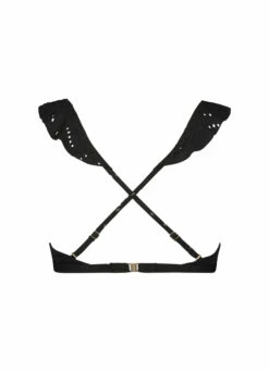 BEACHLIFE Black Embroidery Ruffle Bikinitop -Beachlife Verkoopwinkel 270125 966 1 back