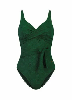 BEACHLIFE Green Embroidery Overslag Badpak -Beachlife Verkoopwinkel 308 717 front