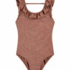 BEACHLIFE Rouge Shimmer Meisjes Ruffle Badpak