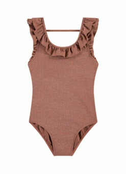 BEACHLIFE Rouge Shimmer Meisjes Ruffle Badpak