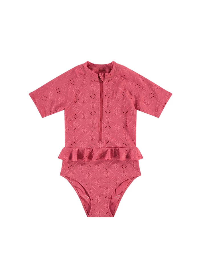 BEACHLIFE Pink Embroidery Meisjes Badpak 1 BEACHLIFE Pink Embroidery Meisjes Badpak