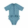 BEACHLIFE Blue Embroidery Meisjes Badpak