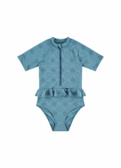 BEACHLIFE Blue Embroidery Meisjes Badpak