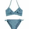 BEACHLIFE Blue Embroidery Meisjes Twist Bikiniset