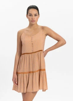 BEACHLIFE Pied De Poule Jurkje