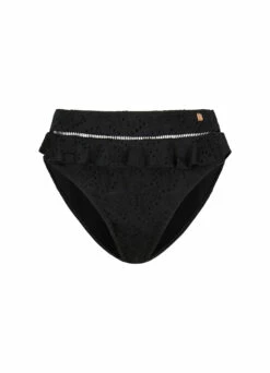 BEACHLIFE Black Embroidery High-waist Bikinibroekje -Beachlife Verkoopwinkel beachlife black embroidery bikinibroekje 265218 966 front 1