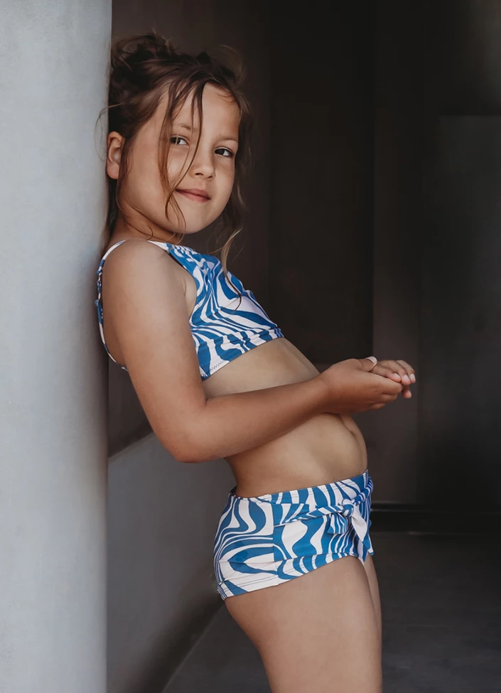 BEACHLIFE Swirl Meisjes Strik Bikiniset 2 BEACHLIFE Swirl Meisjes Strik Bikiniset - Afbeelding 2